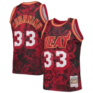 Cool Único Exquisito Alonzo Mourning Miami Heat Hardwood Classics 1996/97 Lunar New Year Swingman Jersey Red