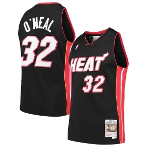 Resistente Elegante Original Shaquille O'Neal Miami Heat Hardwood Classics Swingman Jersey Black