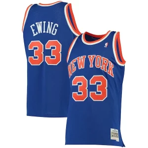 Cool Resistente Maravilloso Patrick Ewing New York Knicks 1991/92 Big & Tall Hardwood Classics Swingman Jersey Blue
