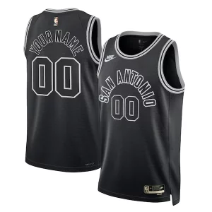 Original San Antonio Spurs Nike Unisex 2022/23 Custom Swingman Jersey Classic Edition Black