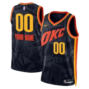 Versátil Lujoso Oklahoma City Thunder Nike Unisex 2023/24 Custom Swingman Jersey Navy City Edition