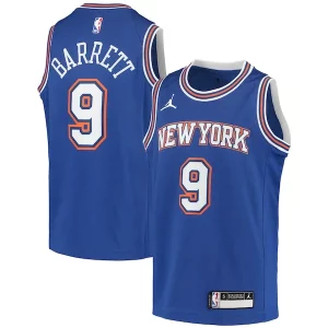 Robusto RJ Barrett New York Knicks Jordan Brand Youth 2020/21 Swingman Player Jersey Statement Edition Blue