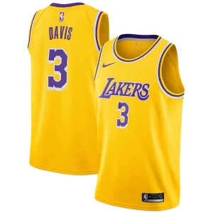 Ideal Anthony Davis Los Angeles Lakers Nike 2019/20 Swingman Jersey Gold Icon Edition