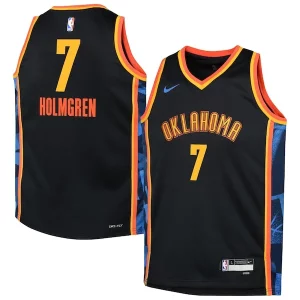 Delicioso Elegante Fantástico Chet Holmgren Oklahoma City Thunder Nike Youth 2024/25 Swingman Player Jersey City Edition Black