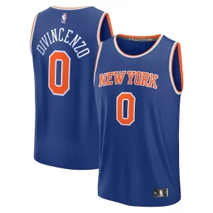 Fácil de llevar Perfecto Comodo Donte DiVincenzo New York Knicks Fast Break Replica Player Jersey Icon Edition Royal