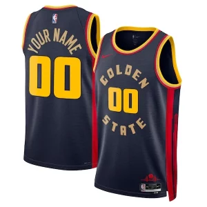 Original Golden State Warriors Nike Unisex 2024/25 Custom Swingman Jersey City Edition Navy