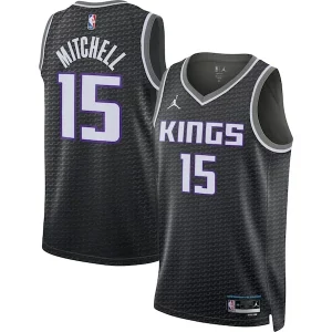 Bonito Davion Mitchell Sacramento Kings Jordan Brand Unisex Swingman Jersey Statement Edition Black