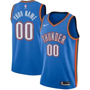 Resistente Encantador Magnífico Oklahoma City Thunder Nike Custom Swingman Jersey Icon Edition Blue