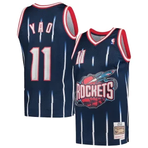 Robusto Práctico Encantador Yao Ming Houston Rockets Hardwood Classics 2002 03 Swingman Jersey Navy