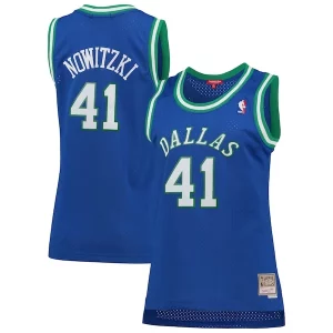 Resistente Único Dirk Nowitzki Dallas Mavericks Women's Hardwood Classics Swingman Jersey Blue