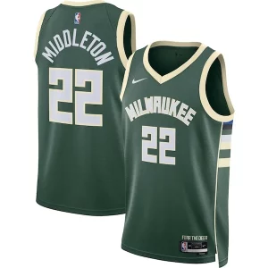 Hermoso Estupendo Khris Middleton Milwaukee Bucks Nike Unisex Swingman Jersey Icon Edition Hunter Green