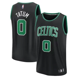 Duradero Exquisito Jayson Tatum Boston Celtics Youth Fast Break Replica Player Jersey Statement Edition Black