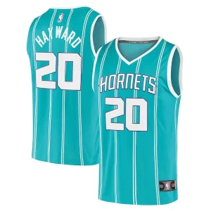 Hermoso Único Gordon Hayward Charlotte Hornets 2020/21 Fast Break Replica Player Jersey Teal Icon Edition