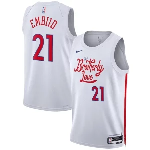Duradero Delicioso Moderno Joel Embiid Philadelphia 76ers Nike Unisex 2022/23 Swingman Jersey City Edition White