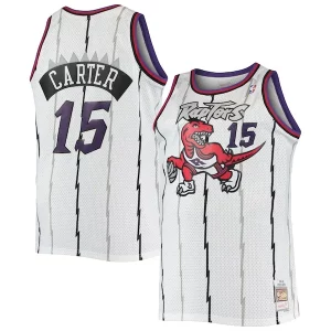 Hermoso Vince Carter Toronto Raptors 1998/99 Big & Tall Hardwood Classics Swingman Jersey White/Purple