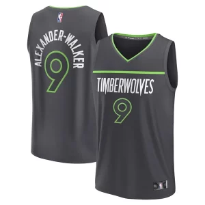 Delicioso Fácil de llevar Nickeil Alexander Walker Minnesota Timberwolves Youth Fast Break Replica Player Jersey Statement Edition Black