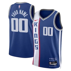 Original Sacramento Kings Nike Unisex 2023/24 Custom Swingman Jersey Blue City Edition
