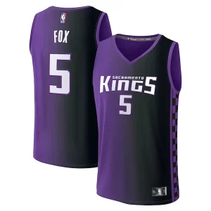 Hermoso Bonito Perfecto De'Aaron Fox Sacramento Kings Fast Break Replica Player Jersey Statement Edition Purple