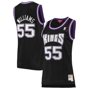 Elegante Fácil de llevar Increíble Jason Williams Sacramento Kings Women's 2000/01 Hardwood Classics Swingman Jersey Black