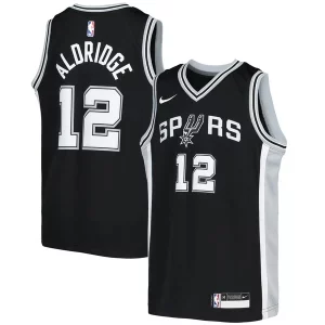 Estupendo LaMarcus Aldridge San Antonio Spurs Nike Youth Swingman Jersey Icon Edition Black