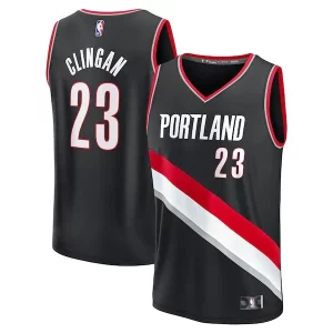 Clásico Donovan Clingan Portland Trail Blazers Youth 2024 NBA Draft Fast Break Player Jersey Icon Edition Black