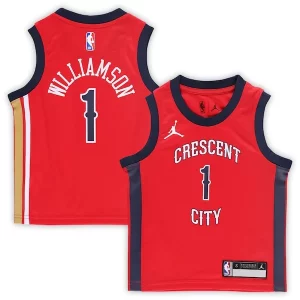Clásico Zion Williamson New Orleans Pelicans Jordan Brand Preschool 2022/23 Replica Jersey Statement Edition Red
