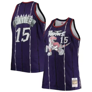 Hermoso Cool Vince Carter Toronto Raptors Big & Tall 1998/99 NBA 75th Anniversary Diamond Swingman Jersey Purple