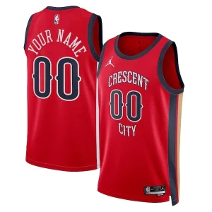 Elegante New Orleans Pelicans Jordan Brand Unisex Swingman Custom Jersey Red Statement Edition