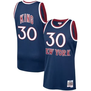 Resistente Bernard King New York Knicks 1982/83 Hardwood Classics Swingman Jersey Navy