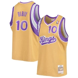 Ideal Mike Bibby Sacramento Kings 2005/06 Hardwood Classics Swingman Jersey Gold