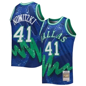 Duradero Dirk Nowitzki Dallas Mavericks Hardwood Classics 1998/99 Hyper Hoops Swingman Jersey Blue