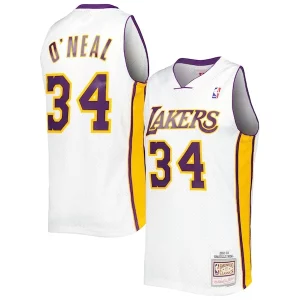 Perfecto Cool Práctico Shaquille O'Neal Los Angeles Lakers 2001/02 Hardwood Classics Swingman Jersey White