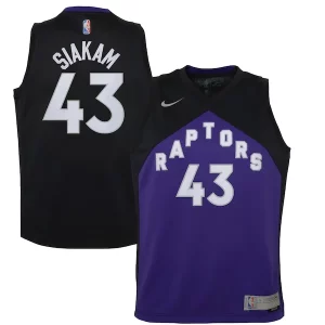 Práctico Bonito Pascal Siakam Toronto Raptors Nike Youth 2020/21 Swingman Player Jersey Black/Purple Earned Edition