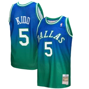 Robusto Elegante Jason Kidd Dallas Mavericks 1994/95 Hardwood Classics Fadeaway Swingman Player Jersey Green/Navy