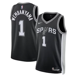 Único Estupendo Moderno Victor Wembanyama San Antonio Spurs Nike Unisex 2023 NBA Draft First Round Pick Swingman Jersey Icon Edition Black