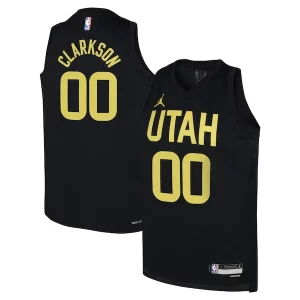 Robusto Comodo Elegante Jordan Clarkson Utah Jazz Jordan Brand Youth Swingman Jersey Statement Edition Black