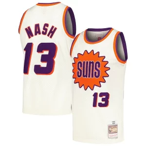 Duradero Exquisito Steve Nash Phoenix Suns Chainstitch Swingman Jersey Cream