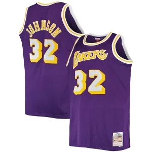 Genial Magic Johnson Los Angeles Lakers Big & Tall 1984/85 Hardwood Classics Swingman Jersey Purple