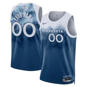 Estupendo Hermoso Minnesota Timberwolves Nike Unisex 2023/24 Custom Swingman Jersey Blue City Edition