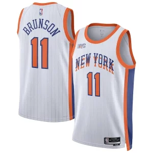 Original Jalen Brunson New York Knicks Nike Unisex 2024/25 Swingman Player Jersey City Edition White