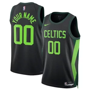 Delicioso Boston Celtics Nike Unisex 2024/25 Custom Swingman Jersey City Edition Black