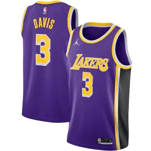 Fácil de llevar Anthony Davis Los Angeles Lakers Jordan Brand 2020/21 Swingman Jersey Statement Edition Purple