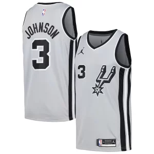 Fantástico Maravilloso Keldon Johnson San Antonio Spurs Nike Swingman Player Jersey Statement Edition Silver