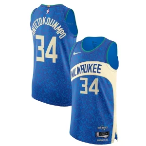 Comodo Nike Giannis Antetokounmpo Milwaukee Bucks Authentic Jersey City Edition Blue
