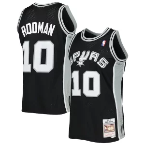 Maravilloso Dennis Rodman San Antonio Spurs 2001/02 Hardwood Classics Swingman Jersey Black