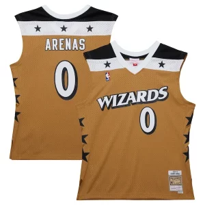 Estupendo Gilbert Arenas Washington Wizards 2006/07 Hardwood Classics Swingman Jersey Gold