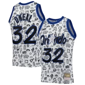 Elegante Perfecto Duradero Shaquille O'Neal Orlando Magic 1994/95 Hardwood Classics Doodle Swingman Player Jersey White