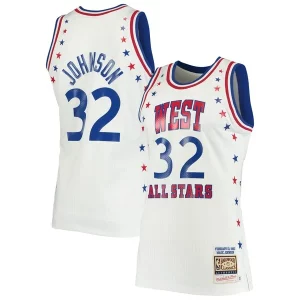 Delicioso Maravilloso Magic Johnson Los Angeles Lakers 1983 NBA All Star Game Hardwood Classics Authentic Jersey White