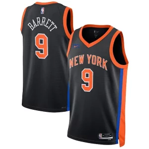Cool Increíble RJ Barrett New York Knicks Nike Unisex 2022/23 Swingman Jersey City Edition Black